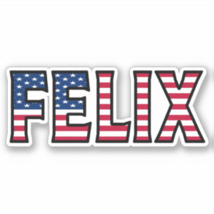 Felix Nom Prénom USA Sticker Stickerset