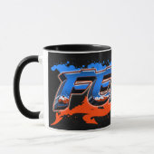 Felix Prénom Graffiti blue Tasse orange (Gauche)