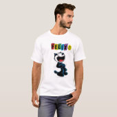 Felix riant le T-shirt de chat (Devant entier)
