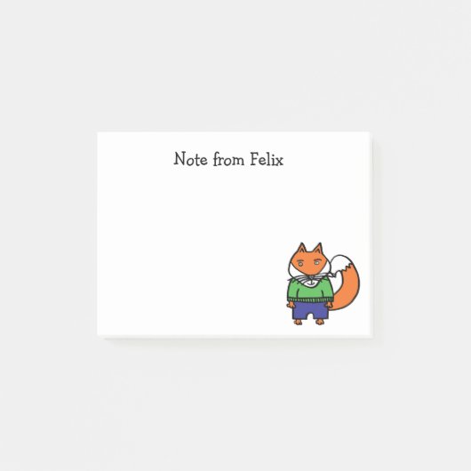 Felix the Fox Post-it® Notes (Voorkant)