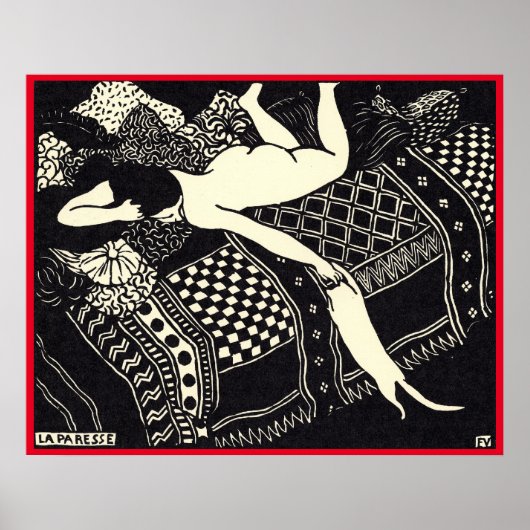 Félix Vallotton - La paresse, 1896 Poster (Devant)