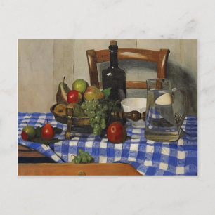 Felix Vallotton - stil leven met blauwe tablet Briefkaart