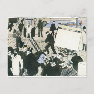 Felix Vallotton - Street scene Briefkaart