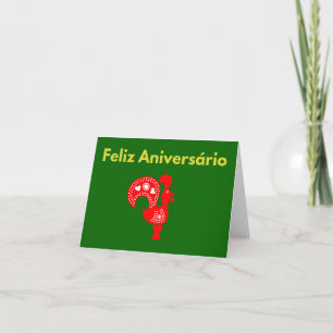 Feliz Aniversário, Portuguese happy birthday Kaart