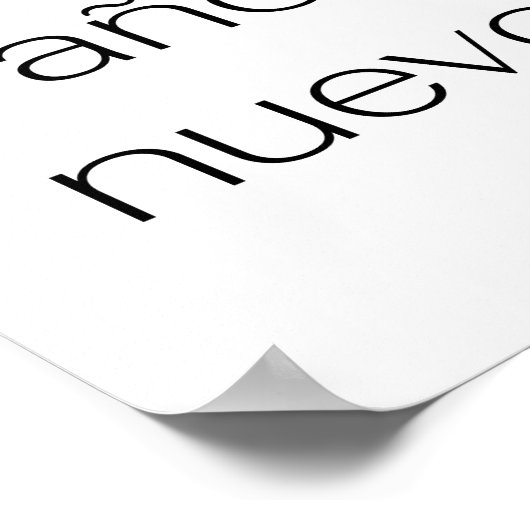 Feliz Año Nuevo - minimalistic typography poster (Coin)