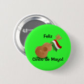 Feliz Cinco de Mayo! Ronde Button 5,7 Cm (Voorkant /achterkant)