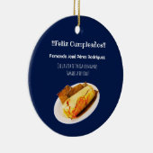 Feliz cumpleaños a el Comelón de Tamales Keramisch Ornament (Rechts)