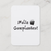 feliz cumpleanos arriba cake visitekaartje (Voorkant)
