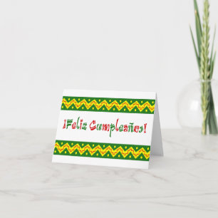feliz cumpleanos arriba kaart
