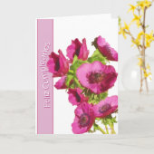 "feliz cumpleaños" Carte d'anniversaire heureuse e (Fleur jaune)