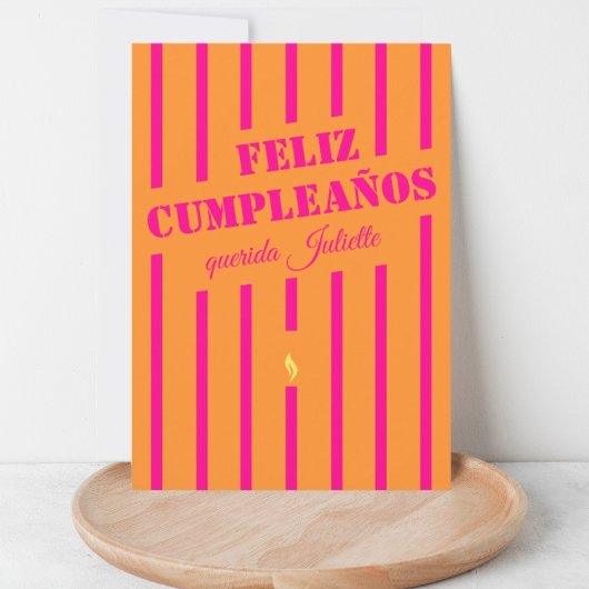 Feliz cumpleaños carte de voeux d'anniversaire esp