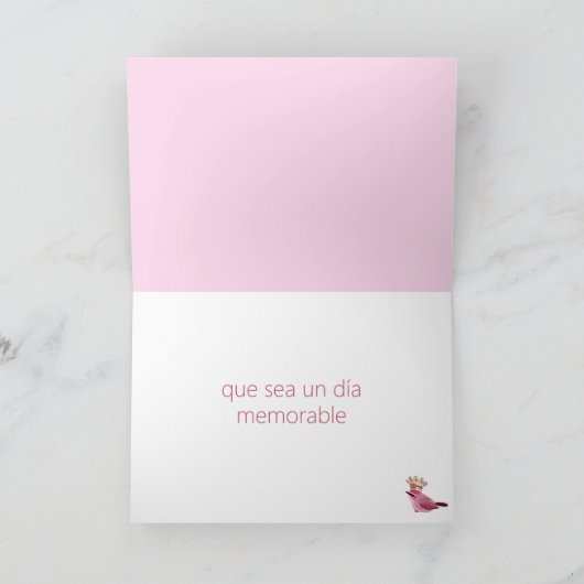 Feliz Cumpleaños en Tu Día Especial, geb. Bedankkaart (Binnen)