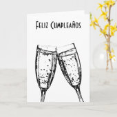 Feliz Cumpleaños / Gelukkige Verjaardag Spaans Kaart (Gele Bloem)