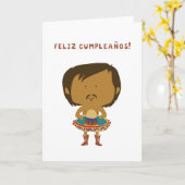 Feliz Cumpleanos! Kaart (Gele Bloem)