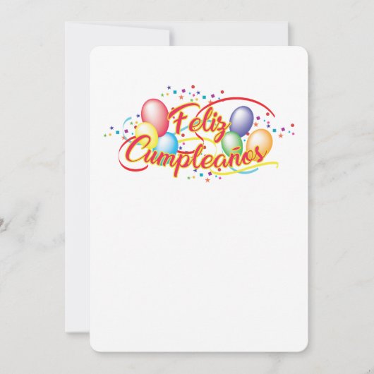 Feliz Cumpleaños Kaart (Voorkant)