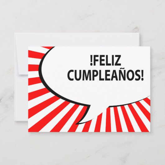 feliz cumpleanos komische zeepbel kaart (Voorkant)