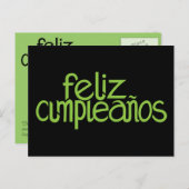 Feliz Cumpleaños limoen Briefkaart (Voorkant / Achterkant)