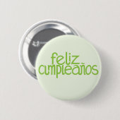 Feliz Cumpleaños limoen Button (Voorkant /achterkant)