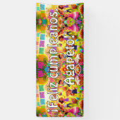  ¡Feliz cumpleaños! Mexicaanse Fiesta Ba Spandoek (Verticaal)