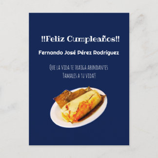 Feliz Cumpleaños naar El Comelón de Tamales Briefkaart