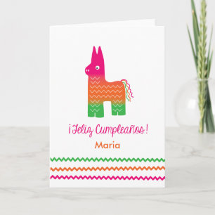 Feliz Cumpleaños Piñata Verjaardag Kaart