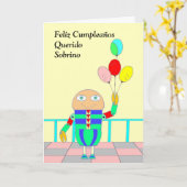 Feliz Cumpleaños Querido Sobrino Kaart (Gele Bloem)