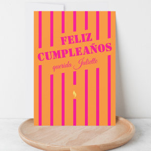 Feliz cumpleaños Spaans wenskaart