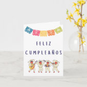 Feliz cumpleaños Spaanse verjaardag Kaart (Gele Bloem)