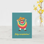 © Feliz cumpleaños!, Spaanse verjaardag Kaart (Gele Bloem)