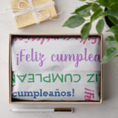 Feliz Cumpleaños Spain Happy Birthday Word Cloud Tissuepapier (Geschenk)