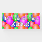  ¡Feliz cumpleaños! Spandoek (Horizontaal)