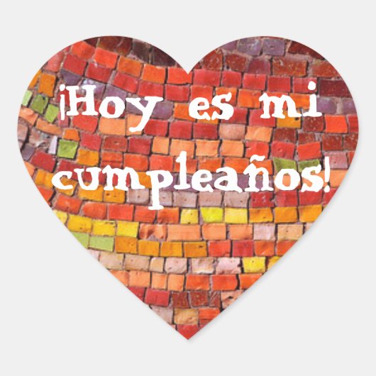 Feliz Cumpleanos Sticker (Voorkant)