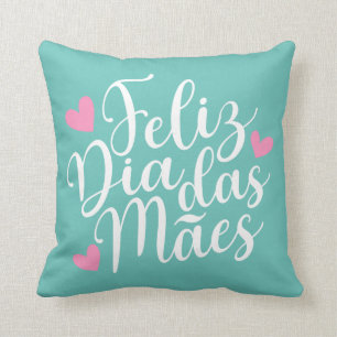 Feliz Dia Das Mães Joyeux Oreillers de la Fête M