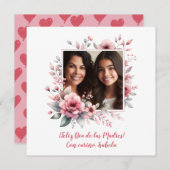 Feliz Día de las Madres Aangepaste foto Spaans (Voorkant / Achterkant)