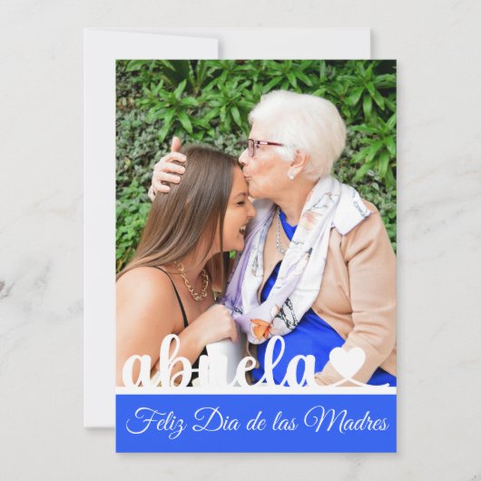 Feliz Dia de las Madres Abuela Carte de voeux Flat (Devant)