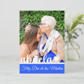 Feliz Dia de las Madres Abuela Carte de voeux Flat (Debout devant)