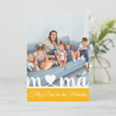 Feliz Dia de las Madres Carte Espagnole de voeux (Debout devant)