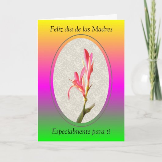 Feliz dia de las Madres, Especialmente... Kaart (Voorkant)