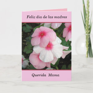 Feliz dia de las madres mama kaart