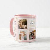 Feliz Dia De Las Madres Moederdag Peach Floral Mok (Voorkant links)