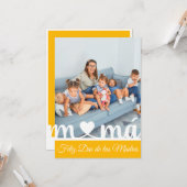 Feliz Dia de las Madres Spain Flat Wenskaart Kaart (Voorkant / Achterkant in situ)