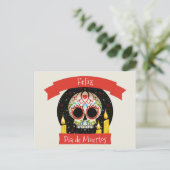 Feliz Dia de Muertos | Dag van de dood Briefkaart (Staand voorkant)