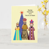 Feliz Dia de Reyes Niño Kaart (Gele Bloem)