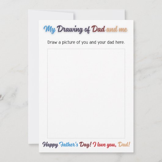 FELIZ DIA PAPA KAART (Achterkant)