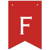 Feliz drapeaux rouges et blancs de Navidad (Deuxième drapeau)