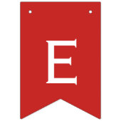 Feliz drapeaux rouges et blancs de Navidad (Troisième drapeau)