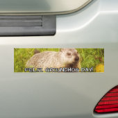 Feliz Groundhog Day: bumpersticker (Op auto)