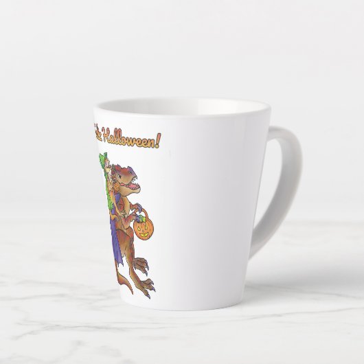 Feliz Halloween Dinosaur Mug (Angle droit)