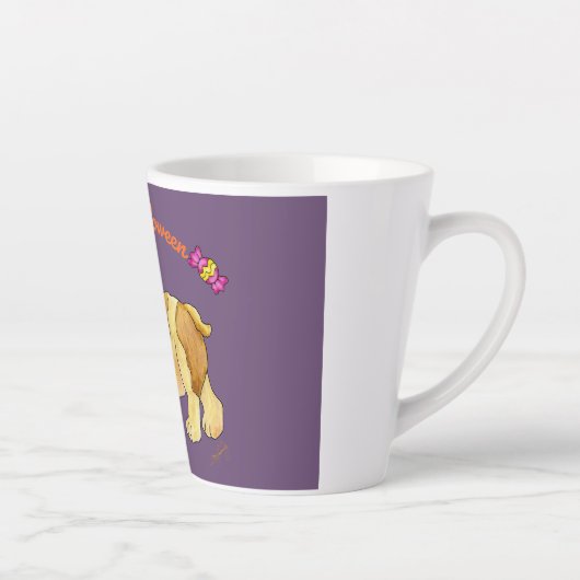 Feliz Halloween Puppy Mok 12 oz (Rechts)