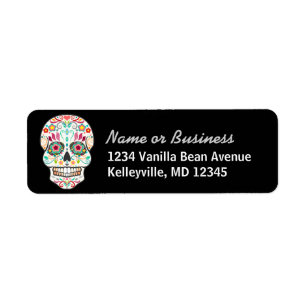 Feliz Muertos - Aangepaste Adresetiketten voor sui Etiket